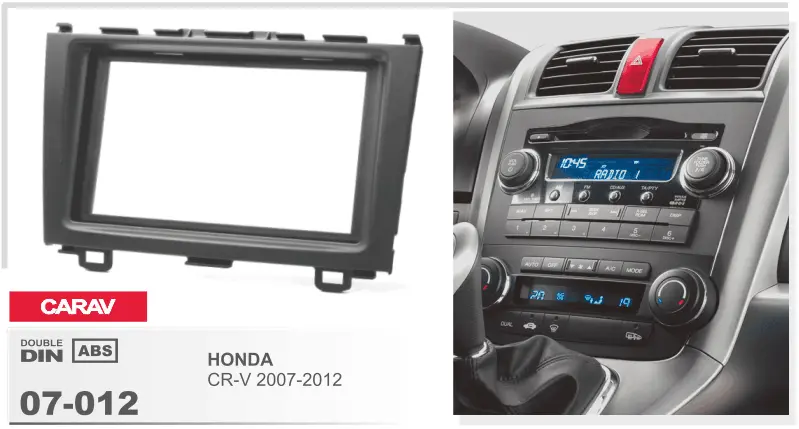 CARAV 07-012 - HONDA CR-V 2007-2011 2-DIN