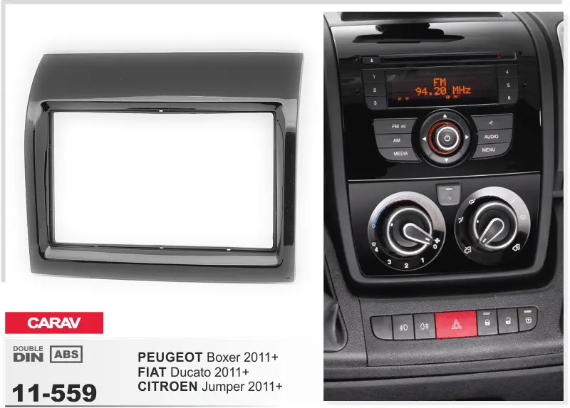 CARAV 11-559 - Citroen Jumper 2011+ / FIAT Ducato 2011+ / Peugeot Boxer 2011+