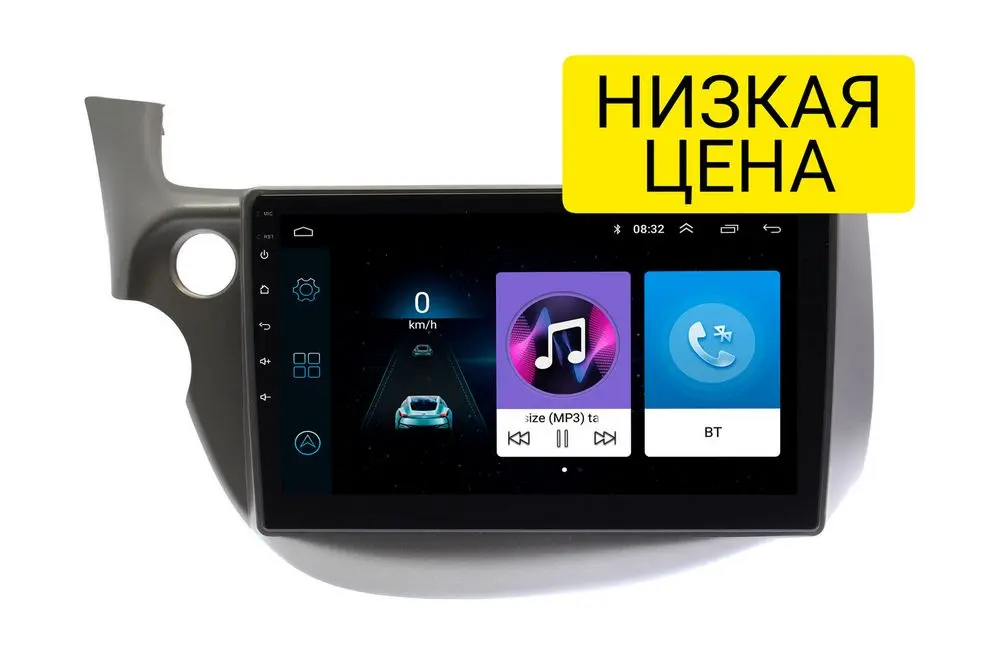 Штатная магнитола Honda Fit/Jazz 2007 - 2013 Wide Media LC1177ON-1/16 (левый руль)