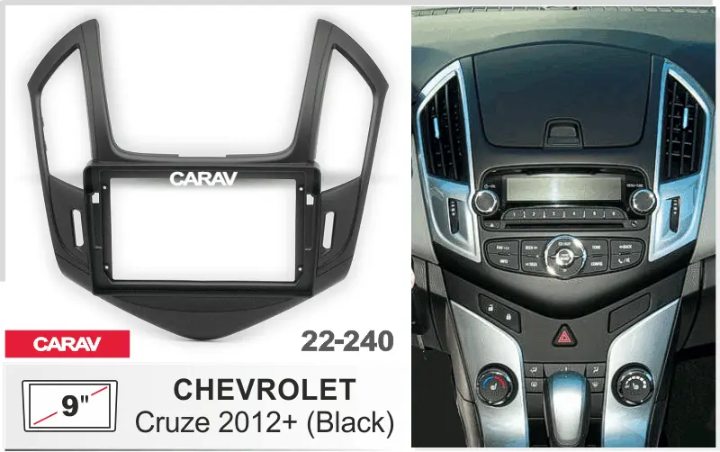 CARAV 22-240 - CHEVROLET Cruze 2012+ (черный) (9")
