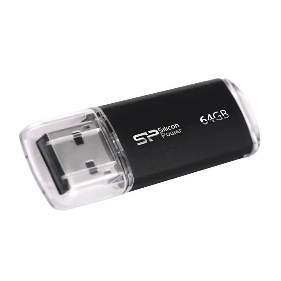 USB Flash Silicon-Power Ultima II I-Series Black 64 Гб (SP064GBUF2M01V1K)