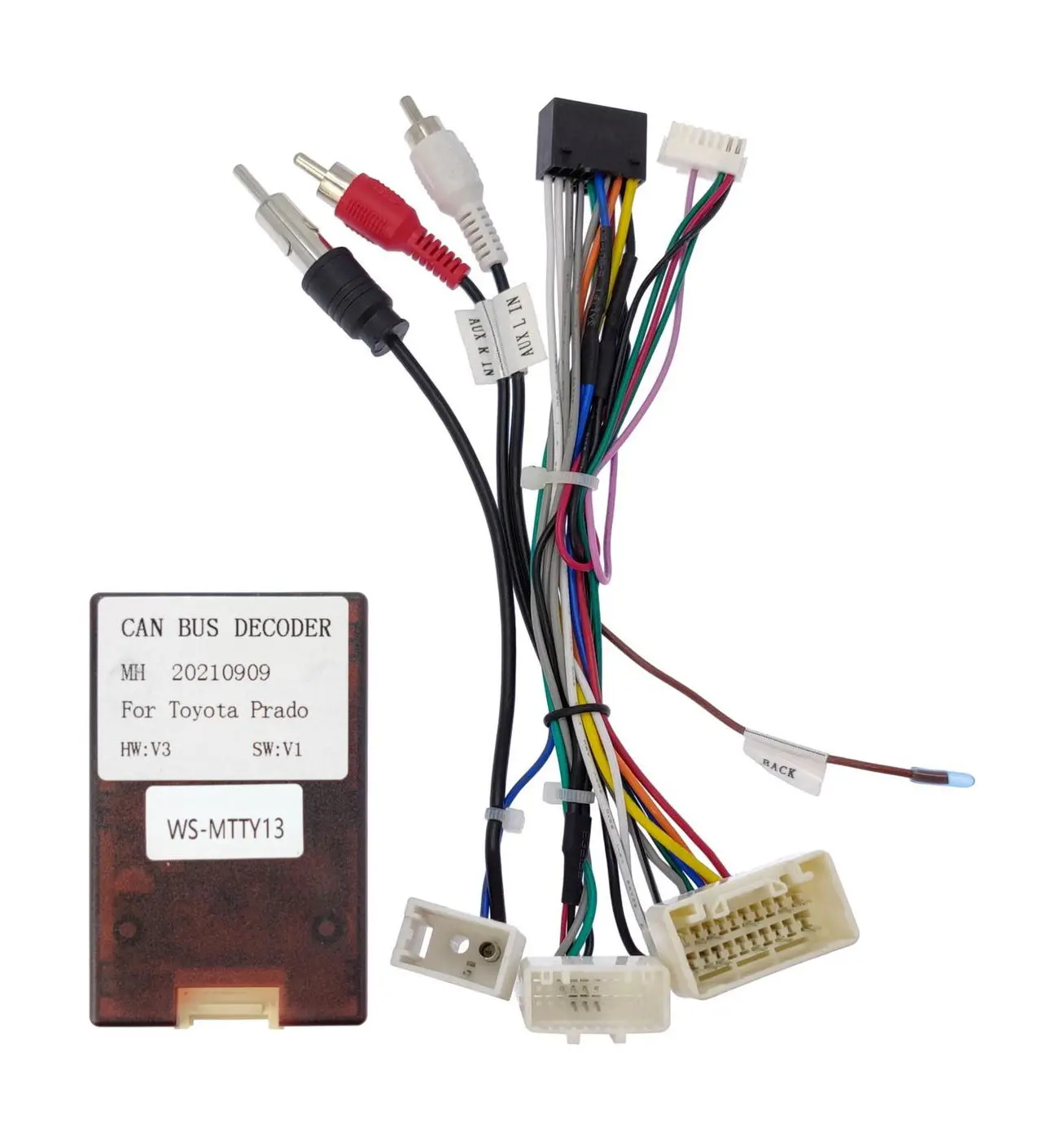 Комплект проводов для установки WM-MT в Toyota 2003 - 2013 (осн, ант, м/руль, CAN, AMP) WS-MTTY13