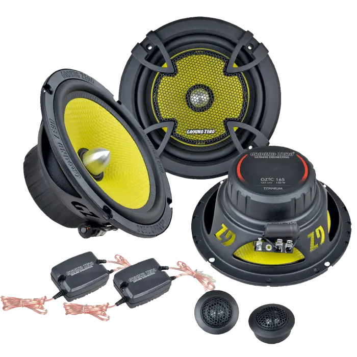 Акустика компонентная Ground Zero GZTC 165. 16.5 см (6.5 дюйм.), Мощность динамиков 100 Вт (номинальная), 150 Вт (максимальная).