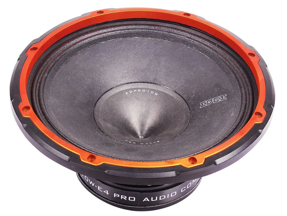 Акустика Мидбас (Эстрадный) EDGE EDPRO10W-E4. 25 см (10 дюйм.), Мощность динамиков 250 Вт (номинальная), 750 Вт (максимальная).