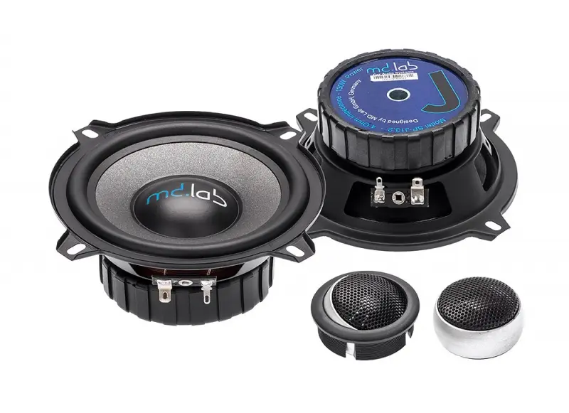 Акустика компонентная MD.Lab SP-J13.2. 13 см (5 дюйм.), Мощность динамиков 70 Вт (номинальная), 130 Вт (максимальная).