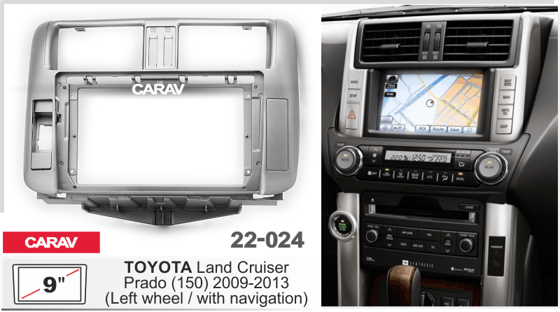 CARAV 22-024 - TOYOTA Land Cruiser Prado (150) 2009-2013 (9")
