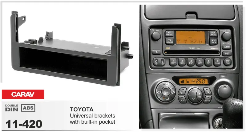 CARAV 11-420 - TOYOTA боковые вставки со встроенным карманом