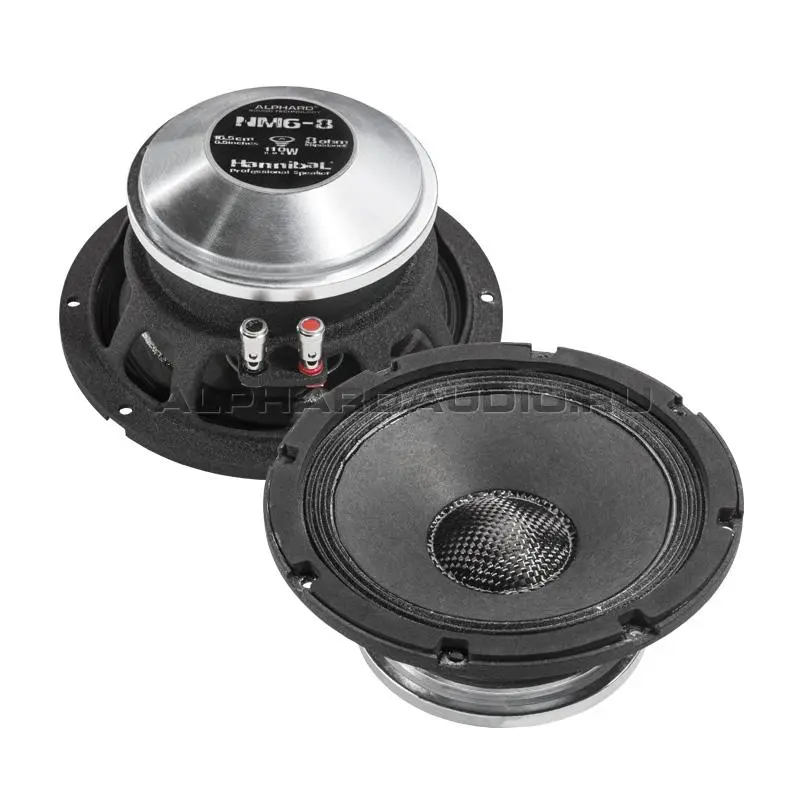 Акустика широкополосная АС Alphard Hannibal NM6-4. 16.5 см (6.5 дюйм.), Мощность динамиков 100 Вт.