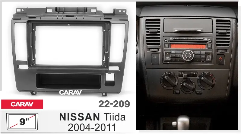 CARAV 22-209 - NISSAN Tiida 2004-2011 (9")