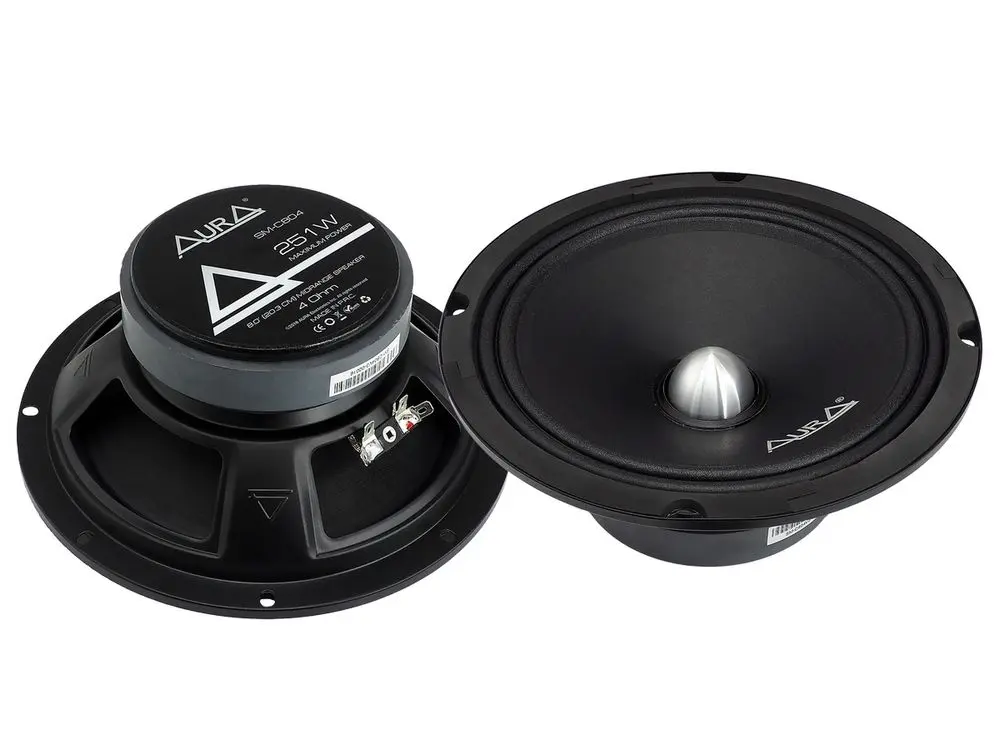 Акустика Среднечастотная АС Aura SM-C804 v3. 20 см (8 дюйм.), Мощность динамиков 151 Вт (номинальная), 251 Вт (максимальная).