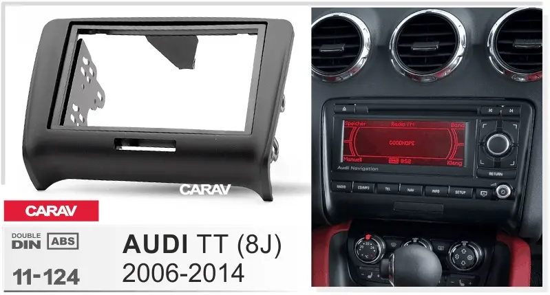 CARAV 11-124 - AUDI TT (8J) 2006-2014 (2-DIN)