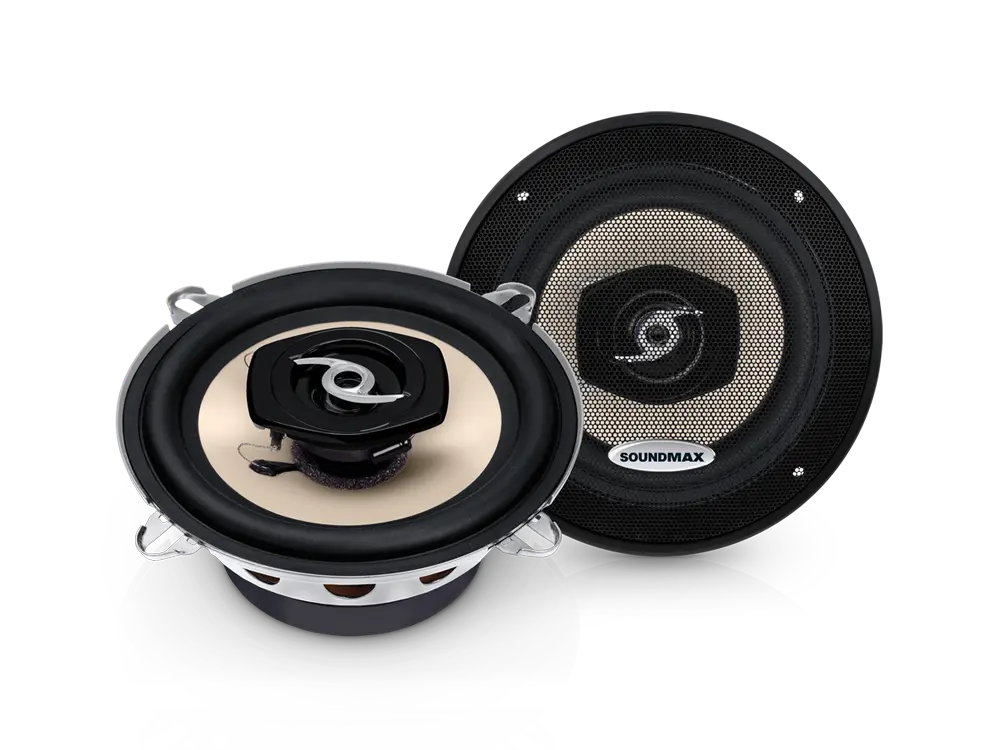 Акустика коаксиальная Soundmax SM-CSA502. 13 см (5 дюйм.), Мощность динамиков 70 Вт (номинальная), 140 Вт (максимальная).