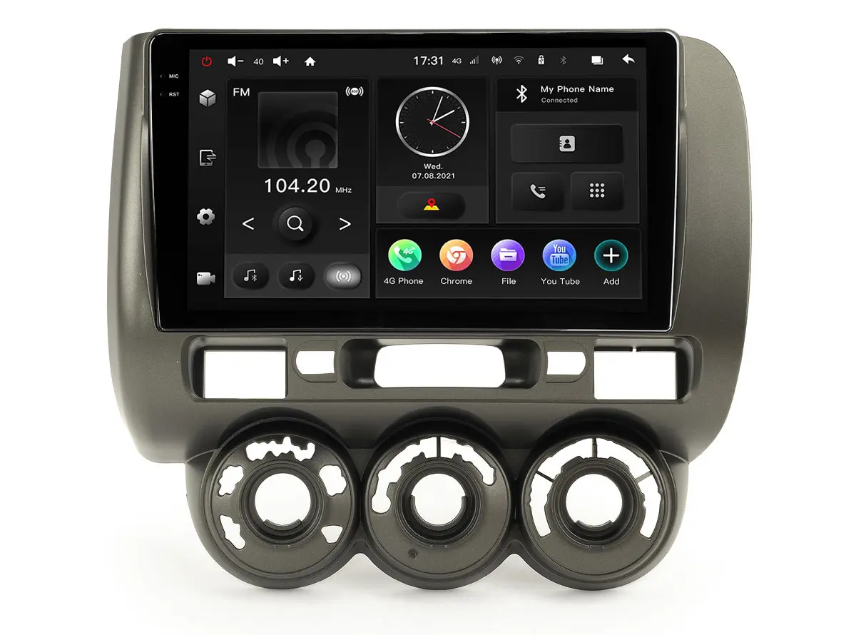 Incar TMX2-3705-3 - штатная магнитола Honda Fit 01-07 правый руль, Manual AC