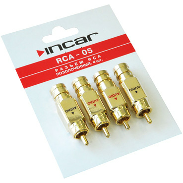 Incar RCA-05 - RCA-разъем (Hi-Fi) Incar RCA-05 - RCA-разъем (Hi-Fi)
