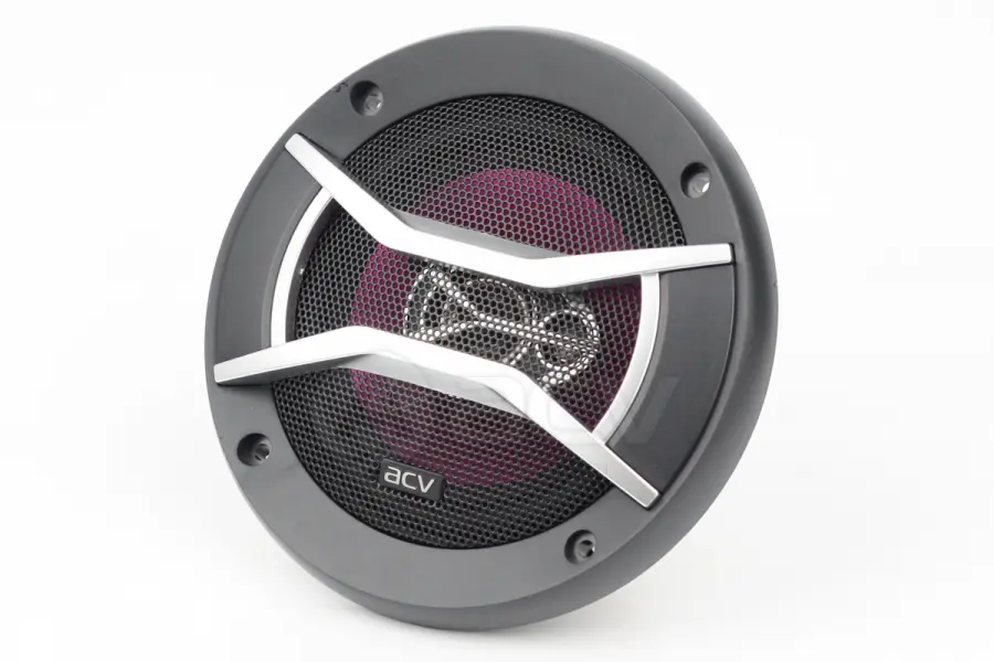 Акустика коаксиальная ACV PL-522. 13 см (5 дюйм.), Мощность динамиков 50 Вт (номинальная), 120 Вт (максимальная).