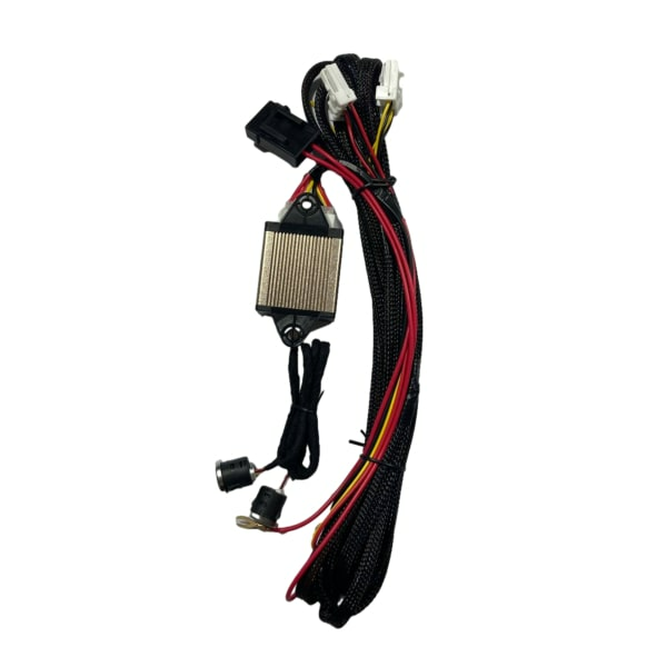 ACV HS-03P <br/> Подогрев сидений на 2 места, круглые кнопки с 3-х уровневыми регуляторами интенсивности нагрева.с перфорированными матами <br />
  <br />
 Установленный подогрев сиденья не отличается от заводского, клавиши управления гармонично вписываются в интерьер автомобиля, проводка скрыта и защищена предохранителями, что обеспечивает безопасность при использовании подогрева сидений. Таким образом, независимо от марки автомобиля, его комплектации и возраста можно обеспечить себе и своим близким комфорт в автомобиле. <br />
  <br />
 Нагревательным элементом служит скрытая электропроводка, встраиваемая под обивку сидений. Благодаря этому  не нарушается интерьер салона. <br />
 Источником питания является специальный блок, благодаря чему прикуриватель свободен. Устройство регулируется термореле и защищено от появления искр и замыканий, что делает его безопасным. <br />
 Блок управления водитель может расположить в удобном для себя месте. <br />
 Установка связана со снятием сиденья с автомобиля и его разбором. Модули подогрева устанавливаются как на спинку сидения, так и на подушку. Далее кресло собирается и устанавливается в автомобиль. <br />
 Подогрев сидений на 2 места, с 3 уровневыми регуляторами интенсивности нагрева. <br />
  <br />
 Комплектация: <br />
 – 4 нагревательных элемента <br />
 – 2 регулятора температуры с 3 режимами интенсивности круглой формы <br />
 – Интеллектуальный блок управления <br />
 – Предохранитель <br />
 – Комплект проводки и хомутов для крепления с сидениями <br />
 – Размеры одного нагревательного элемента: 47 см x 27 см <br />
  <br />
 Технические характеристики: <br />
 – Мощность одного элемента: 25 Вт <br />
 – Термостат в каждом подогреве: 65 °C± 5° C <br />
 – Длина проводки: 2,5 м <br />
 – Красный тонкий провод – цепь зажигания – управляющий контакт. <br />
 – Подогрев будет работать, только если на этом проводе есть +12В. <br />
 – Красный толстый провод – цепь питания +12В. Суммарный потребляемый ток 7.5А Желтый/оранжевый провод – подсветка. Подключается к цепи габаритные огни/фары. <br />
 – Черный провод – минус (масса). <br />
  <br />