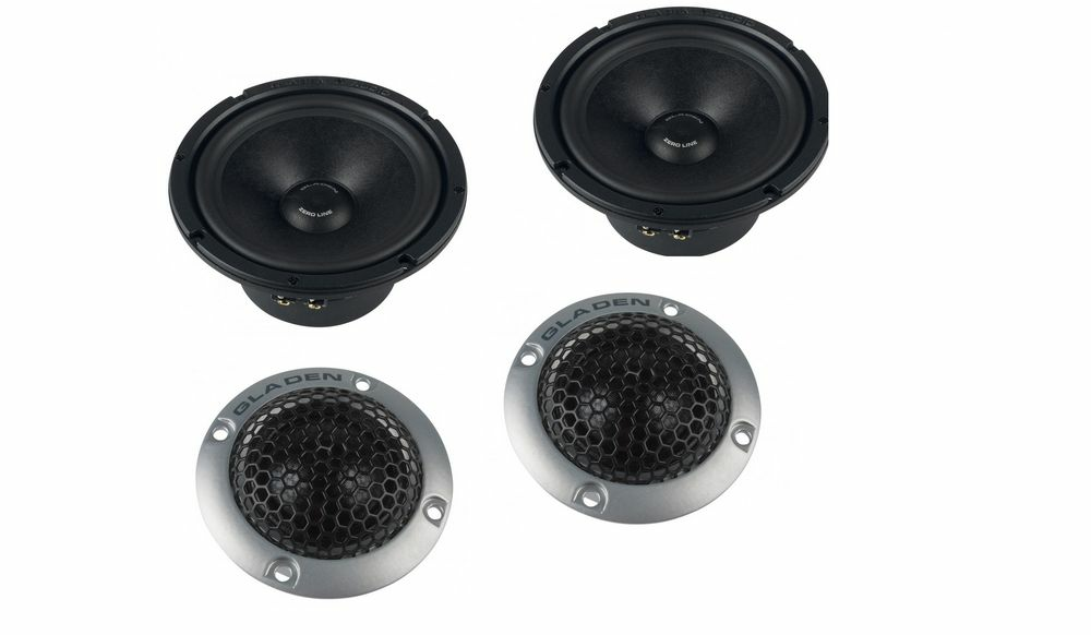 Акустика компонентная Gladen ZERO PRO 165.2 DC Active. 16.5 см (6.5 дюйм.), Мощность динамиков 150 Вт (номинальная), 225 Вт (максимальная).