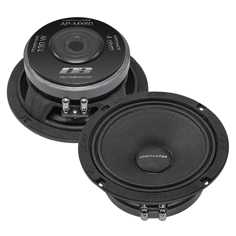 Акустика Среднечастотная АС Deaf Bonce Apocalypse AP-MX60. 16.5 см (6.5 дюйм.), Мощность динамиков 130 Вт (номинальная), 260 Вт (максимальная).