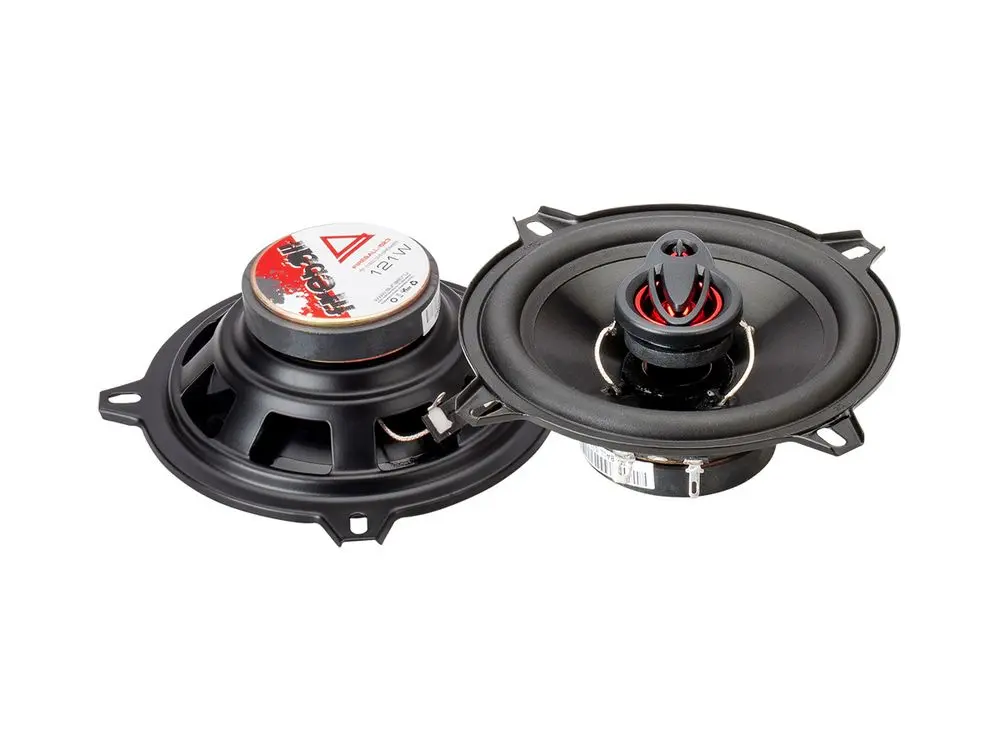 Акустика коаксиальная Aura FIREBALL-523. 13 см (5 дюйм.), Мощность динамиков 61 Вт (номинальная), 121 Вт (максимальная).