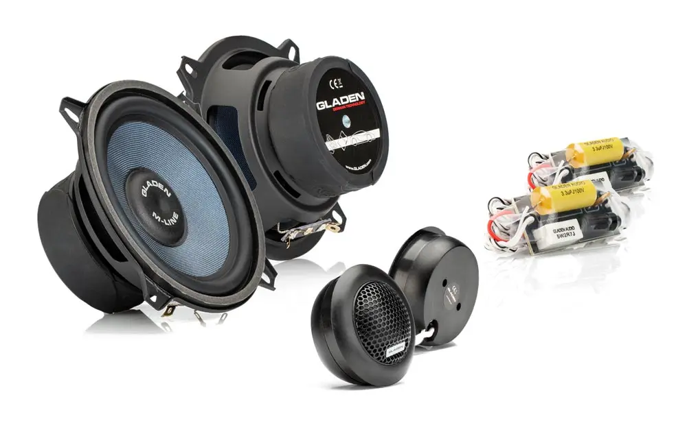 Акустика компонентная Gladen M 130 G2. 13 см (5 дюйм.), Мощность динамиков 75 Вт (номинальная), 110 Вт (максимальная).