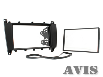 Переходная рамка AVIS AVS500FR для MERCEDES C-Класс (W203) / CLK (W209) / SLK (R171), 2DIN (#085)