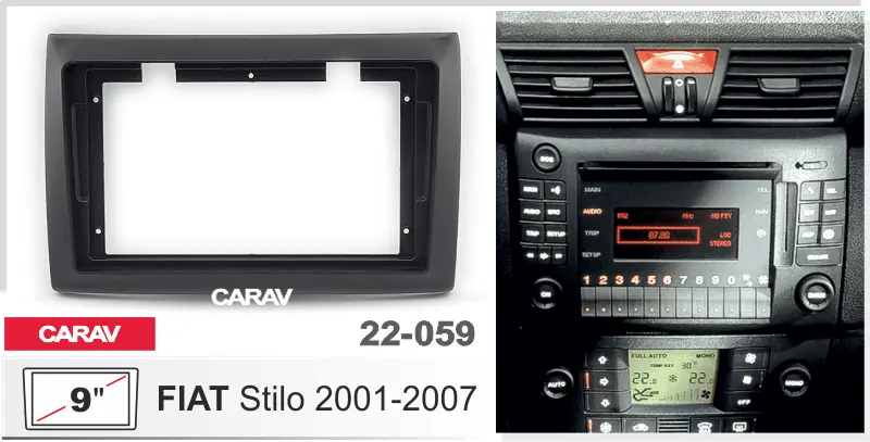 CARAV 22-059 - FIAT Stilo 2001-2007 (9")