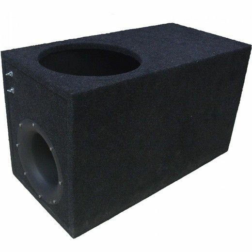 Короб под сабвуфер 12" (Стандарт К.3.28) с трубой (черный)