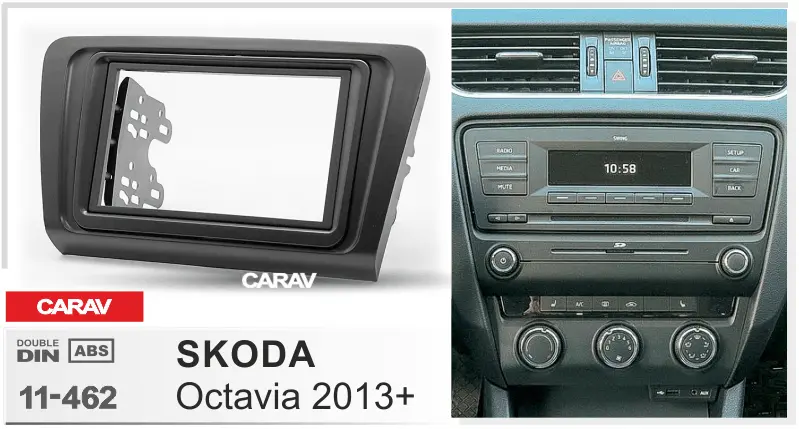 CARAV 11-462 - SKODA Octavia 2013+ переходная рамка