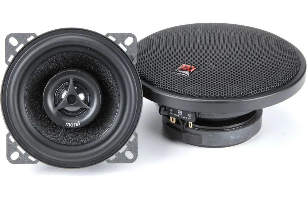 Акустика коаксиальная Morel MAXIMO-Coax4. 10 см (4 дюйм.), Мощность динамиков 45 Вт (номинальная), 100 Вт (максимальная).