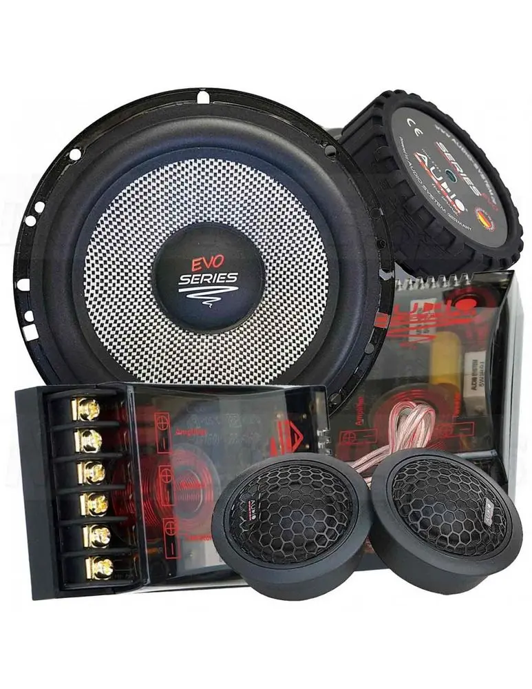 Акустика компонентная Audio System R 165 EVO2. 16.5 см (6.5 дюйм.), Мощность динамиков 100 Вт (номинальная), 140 Вт (максимальная).