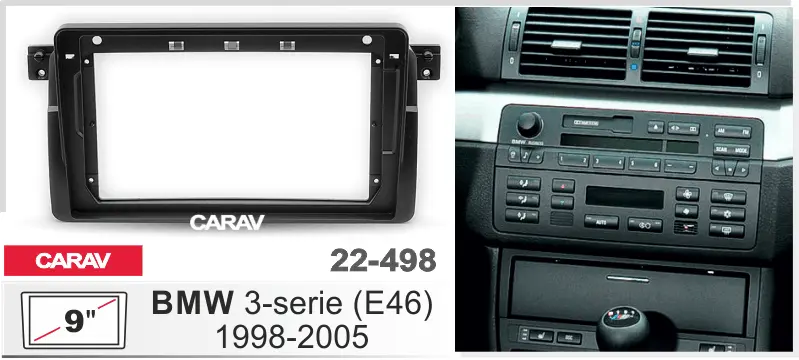 CARAV 22-498 - BMW 3-Series (E46) 1998-2005 (9")
