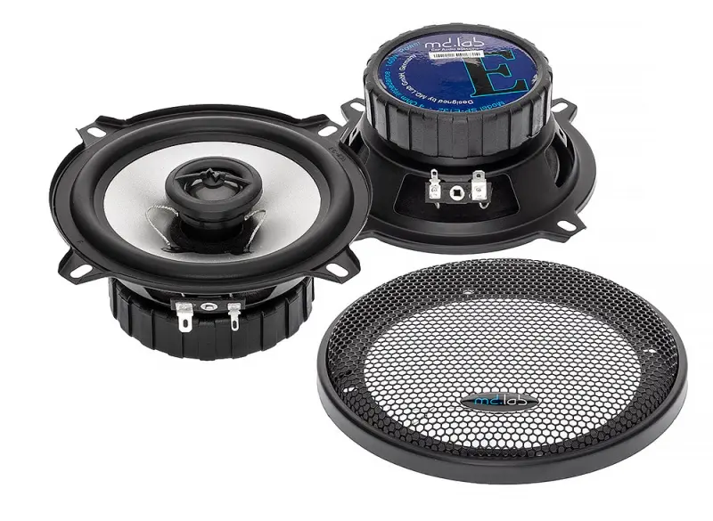 Акустика коаксиальная MD.Lab SP-E132 New. 13 см (5 дюйм.), Мощность динамиков 70 Вт (номинальная), 140 Вт (максимальная).