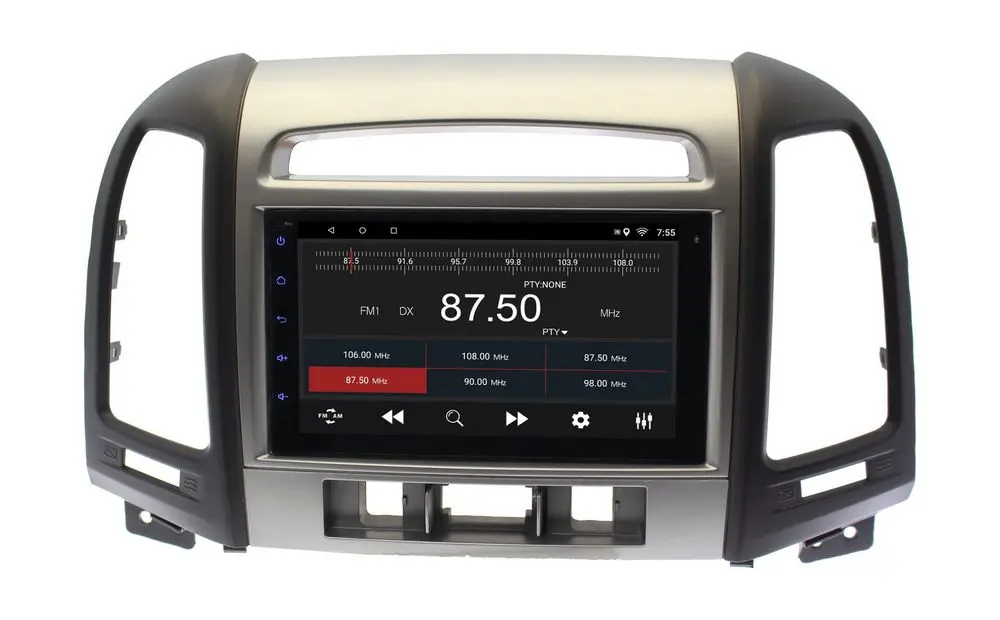 Магнитола в штатное место Hyundai Santa Fe 2010+ с отверст. для 3-х кнопок Wide Media MT7126PK-2/16