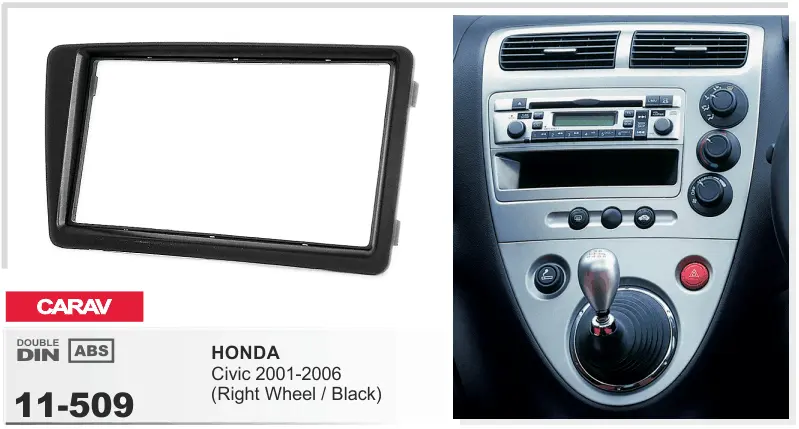 CARAV 11-509 - Honda Civic 2001-2006 правый руль