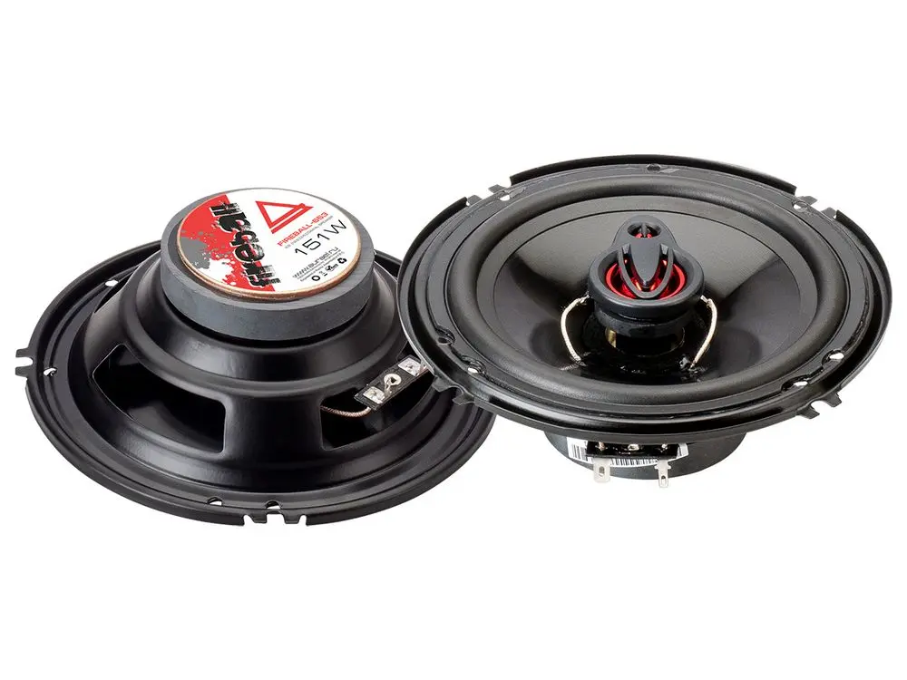 Акустика коаксиальная Aura FIREBALL-653. 16.5 см (6.5 дюйм.), Мощность динамиков 81 Вт (номинальная), 151 Вт (максимальная).