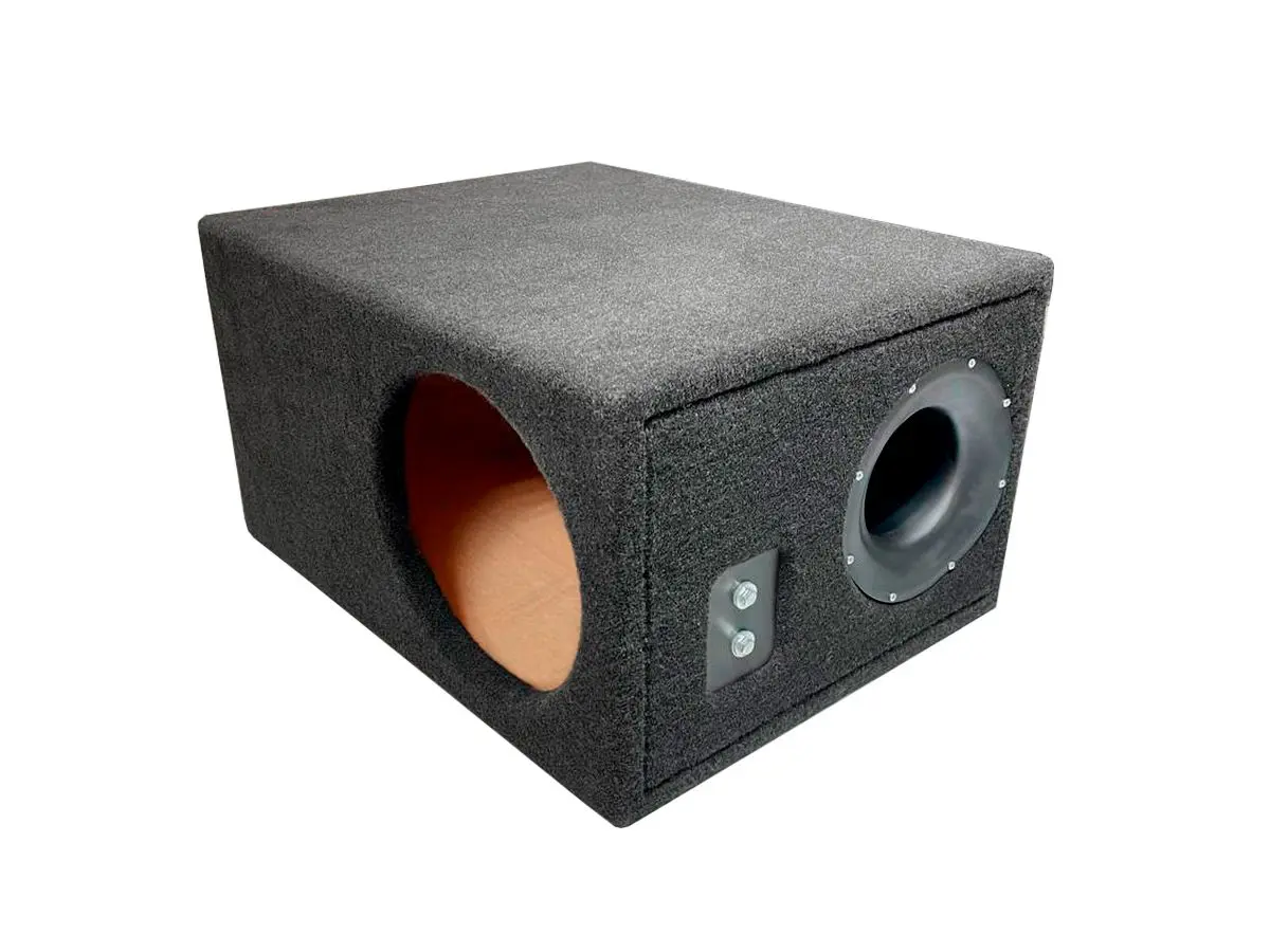 AURA BOX-10-45-PW OEM - Корпус сабвуфера 10 дюймов (25 см) универ. фанера, 45л труба 110мм