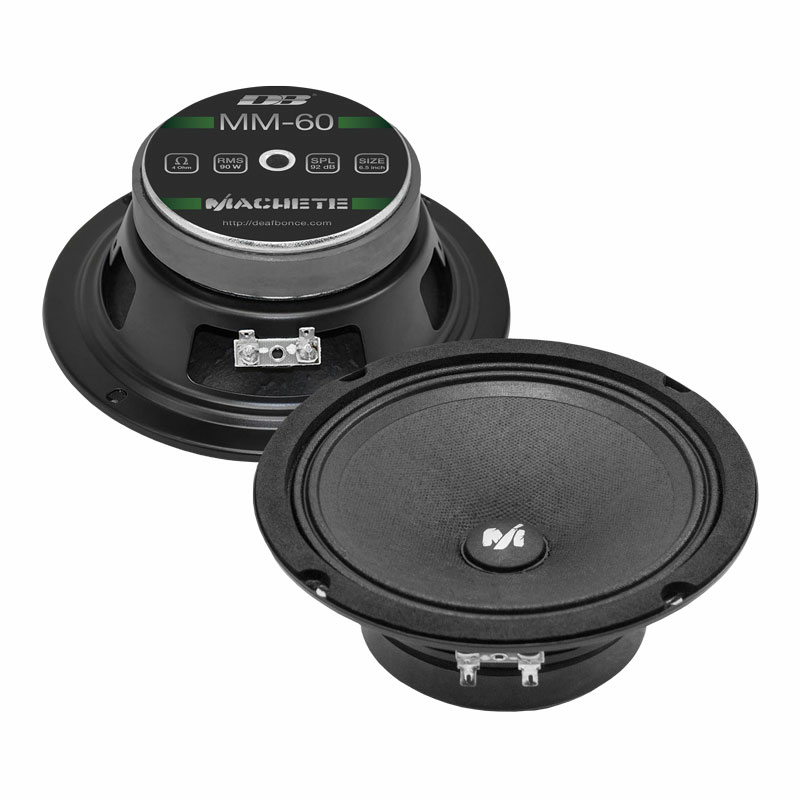 Акустика Среднечастотная АС Deaf Bonce Machete MM-60. 16.5 см (6.5 дюйм.), Мощность динамиков 90 Вт (номинальная), 180 Вт (максимальная).