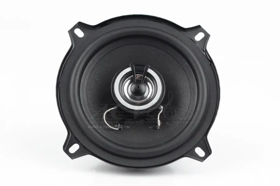 Акустика коаксиальная ACV SP-522. 13 см (5 дюйм.), Мощность динамиков 25 Вт (номинальная), 120 Вт (максимальная).