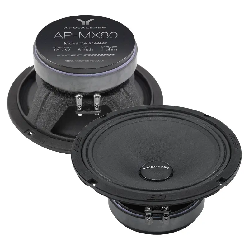 Акустика Среднечастотная АС Deaf Bonce Apocalypse AP-MX80. 20 см (8 дюйм.), Мощность динамиков 150 Вт (номинальная), 300 Вт (максимальная).