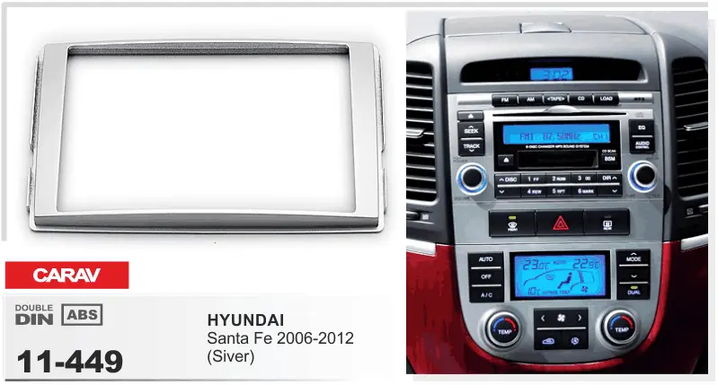 CARAV 11-449 HYUNDAI Santa Fe 2006-2012 серебристая