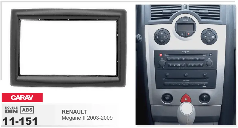 CARAV 11-151 - Renault Megane II 2002-2009 2-DIN
