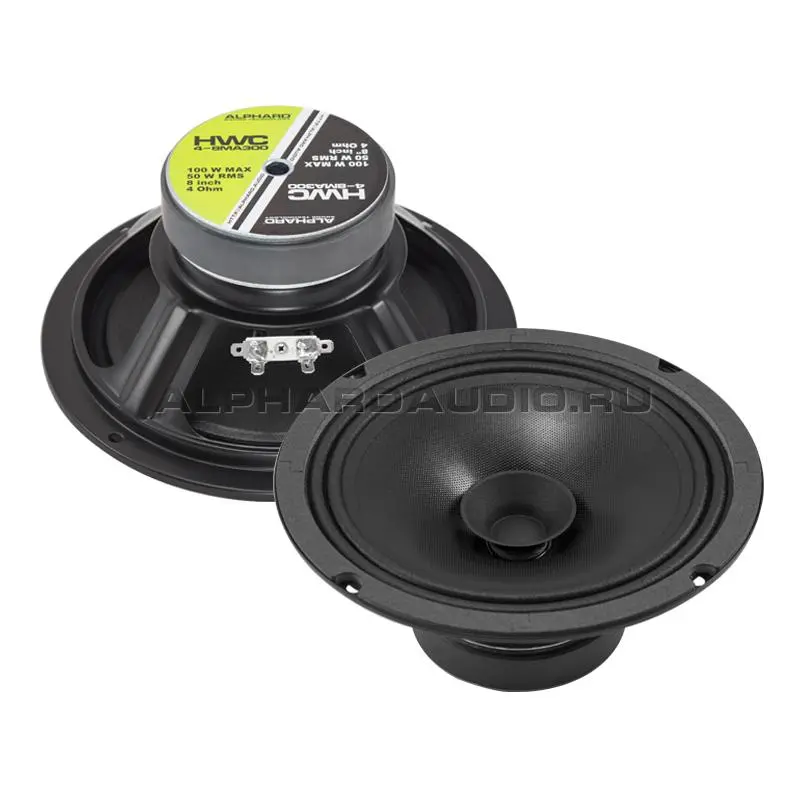Акустика широкополосная АС Alphard HWC4-8MA300. 20 см (8 дюйм.), Мощность динамиков 50 Вт (номинальная), 100 Вт (максимальная).