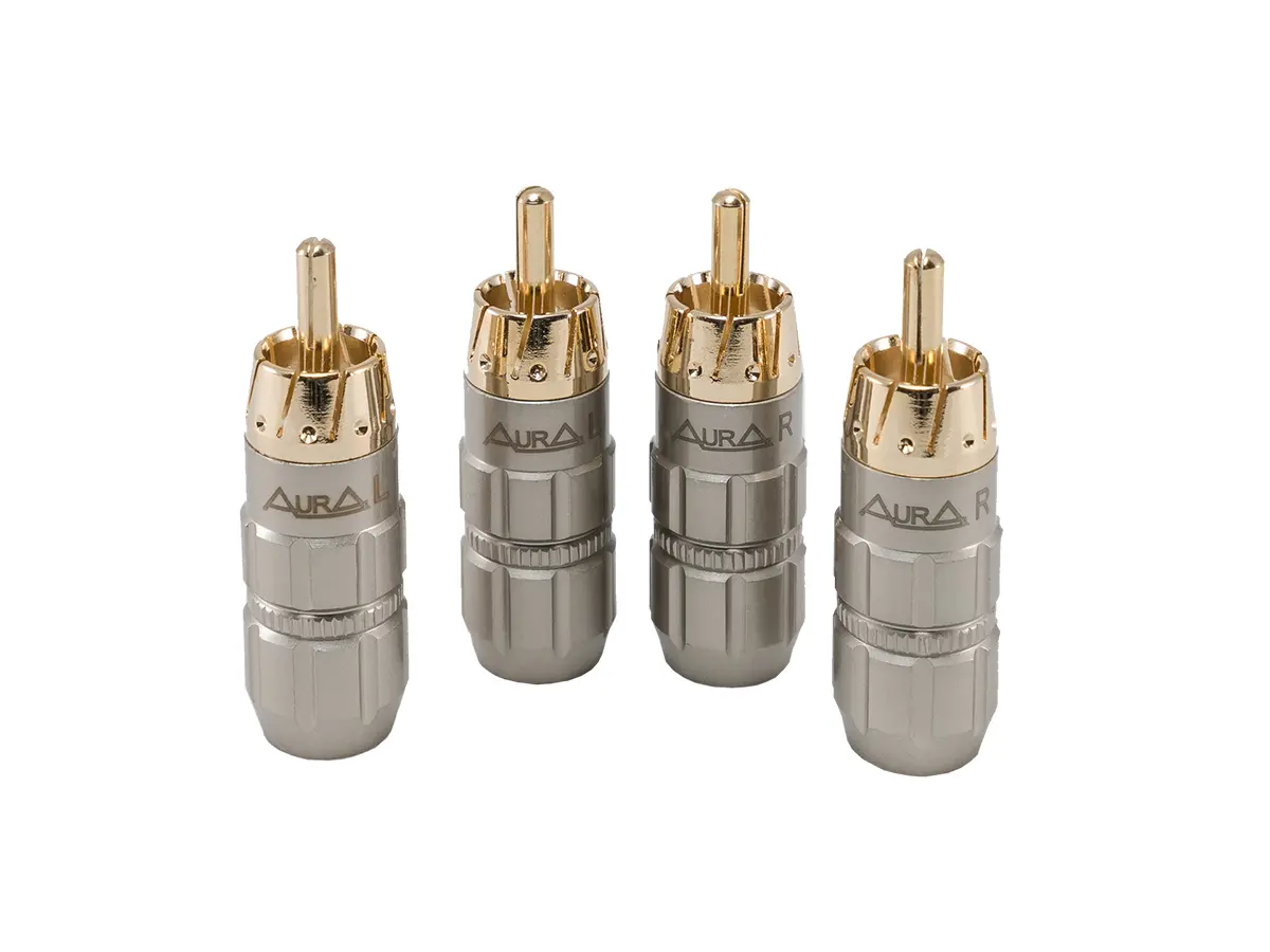 Aura RCA-P619 - RCA коннектор, 6мм. вход, 4 шт.