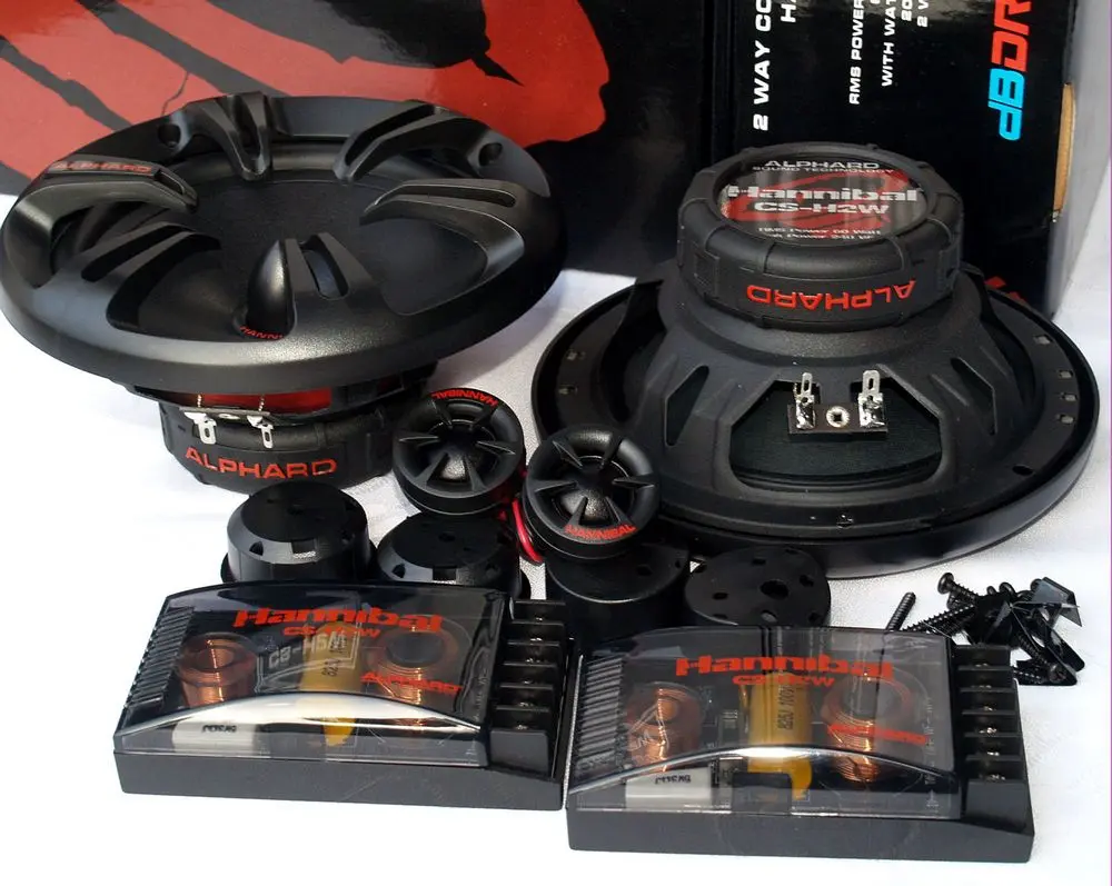 Акустика компонентная Alphard Hannibal CS-H2W. 16.5 см (6.5 дюйм.), Мощность динамиков 60 Вт (номинальная), 250 Вт (максимальная).