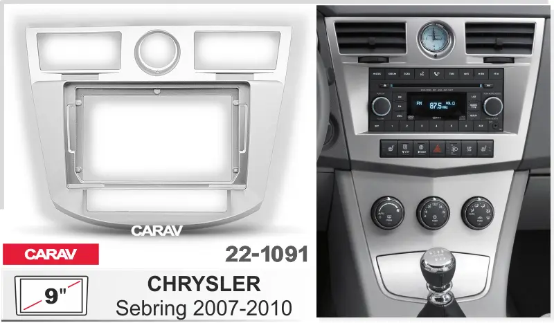 CARAV 22-1091 - CHRYSLER Sebring 2007-2010 (9")
