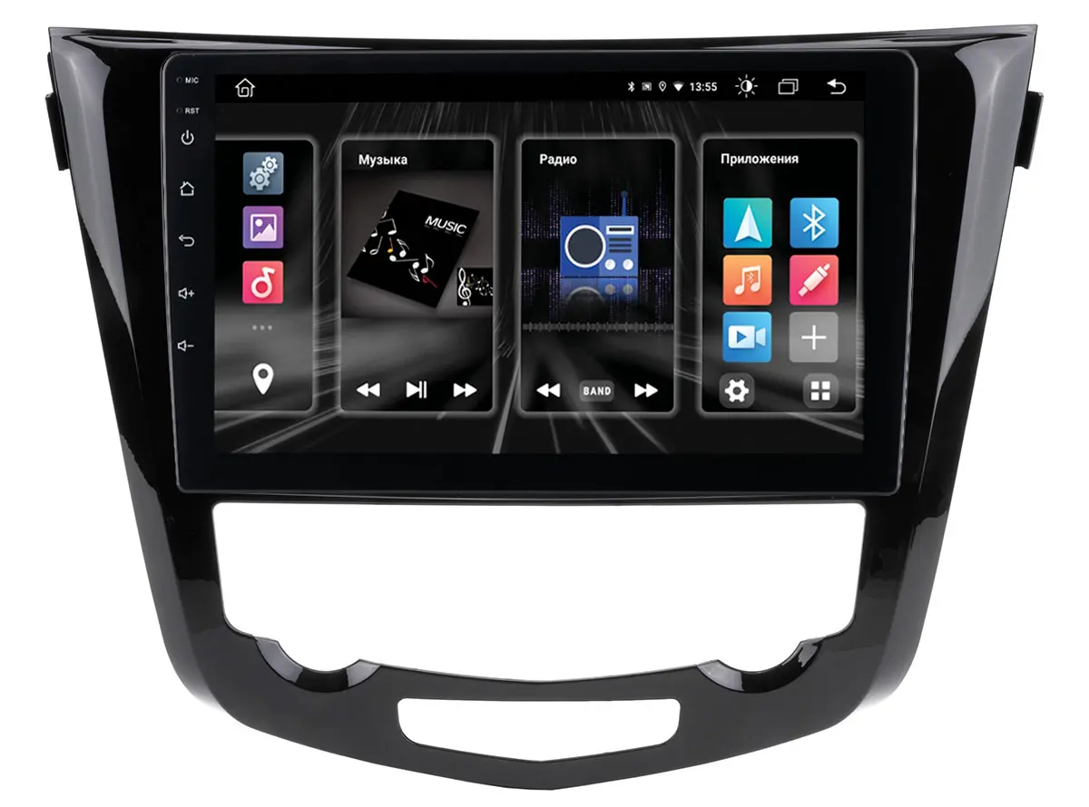 Incar DTA2-6210CB - штатная магнитола Nissan X-Trail,Qashqai 20+ с круг.обзором