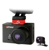 Artway AV-701 ARTWAY AV-701 4K
Видеорегистратор + Камера заднего вида + GPS-трекер
Видеорегистратор с супер высоким качеством записи видео 4К
Вторая выносная водонепроницаемая камера заднего вида
GPS-трекер с полной информацией о текущей поездке
Моментальная установка или снятие устройства
Отсутствие висящих проводов
Неодимовый магнит
WI-FI модуль
Матрица	1/2,7 CMOS
Разрешение записи	4К 3840*2160, 30 к/с при отключенной задней камере
2К 2560*1440, 30 к/с при включенной задней камере
Разрешение записи задней камеры	FHD 1920*1080 30к/с
Угол обзора	170
Формат записи/видеокодек	МР4/Н265
Тип карты памяти	microSD до 128 ГБ, 10 класс
Оптика	6 стеклянных линз
Встроенные микрофон и динамик	есть
Цикличность записи	1 мин/3 мин/5 мин/выкл
G-сенсор	есть
Мониторинг парковки	есть
Напряжение бортовой сети	12 В
Разъемы	Micro USB
Гарантийный срок	12 месяцев
Комплектация	Видеорегистратор, зарядное устройство, магнитный кронштейн, задняя выносная камера, инструкция, гарантийный талон,