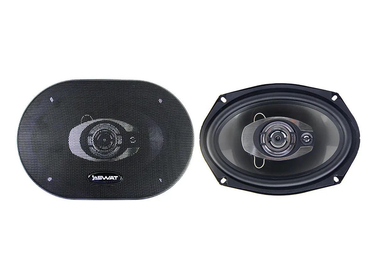 Акустика коаксиальная SWAT SP-B69. овальный 15x23 см (6x9 дюйм.), Мощность динамиков 70 Вт (номинальная), 280 Вт (максимальная).