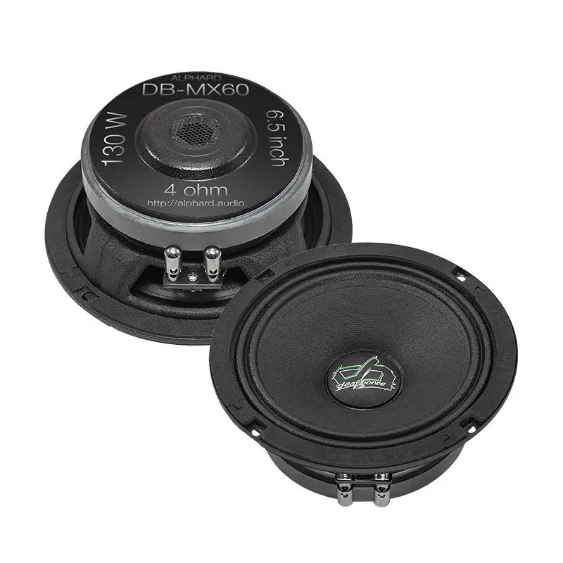 Акустика Среднечастотная АС Alphard Deaf Bonce DB-MX60. 16.5 см (6.5 дюйм.), Мощность динамиков 130 Вт (номинальная), 260 Вт (максимальная).