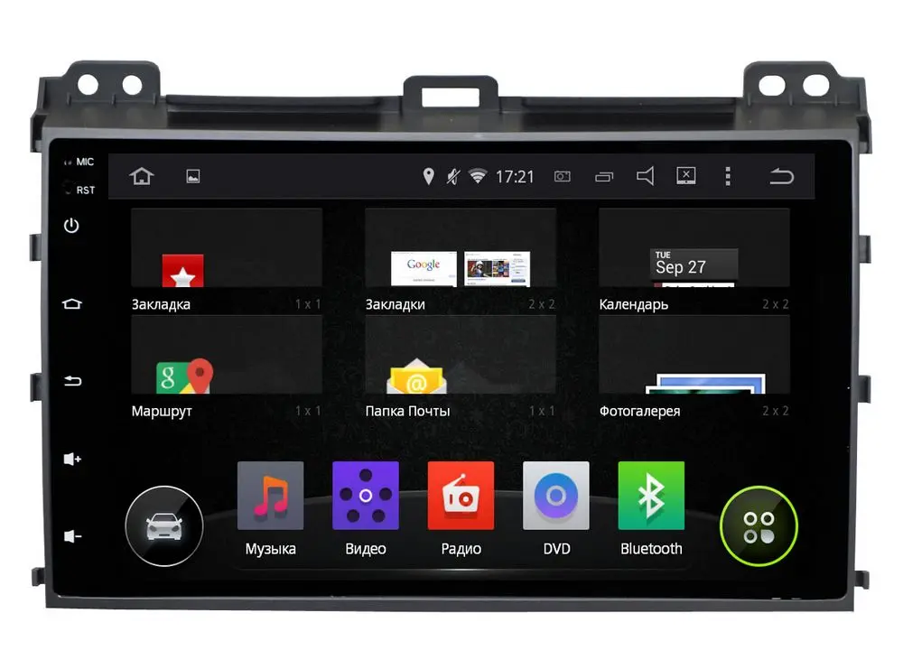 Incar AHR-2236 - Штатная магнитола Toyota LC Prado 120 (Android 5.1)
